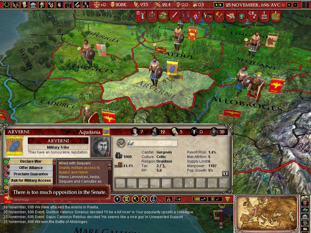 Europa Universalis: Rome - Gold Edition - кадр 12