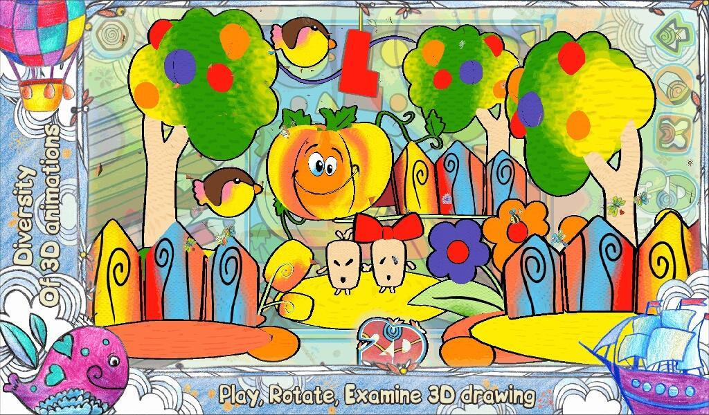 Kids Coloring 3D LiveBook3D (itch) - кадр 1