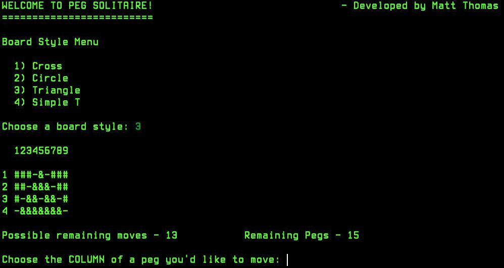 Peg Solitaire (itch) - кадр 1