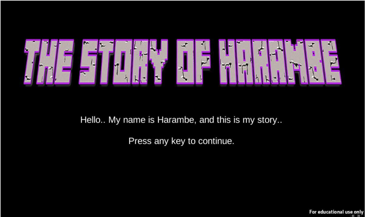 The Story of Harambe (itch) - кадр 2