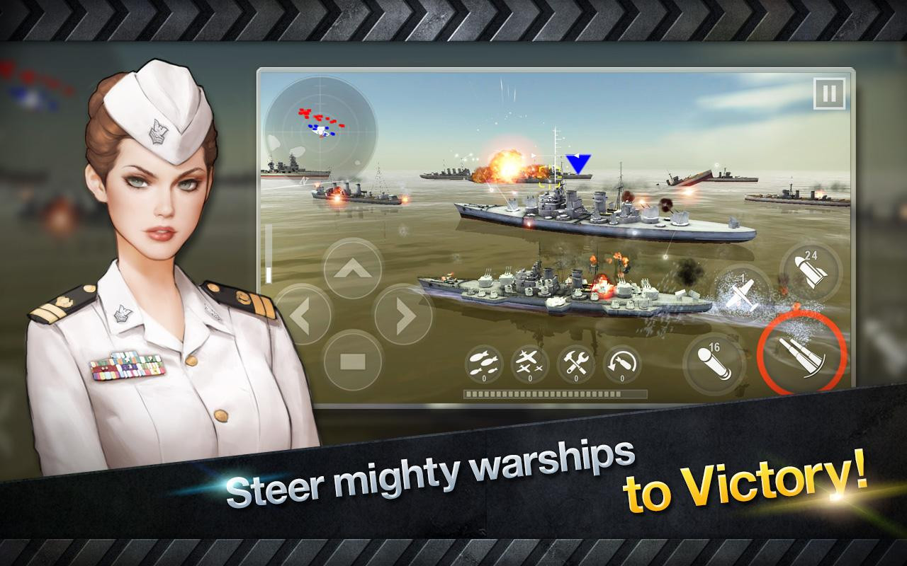 WARSHIP BATTLE:3D World War II - кадр 7