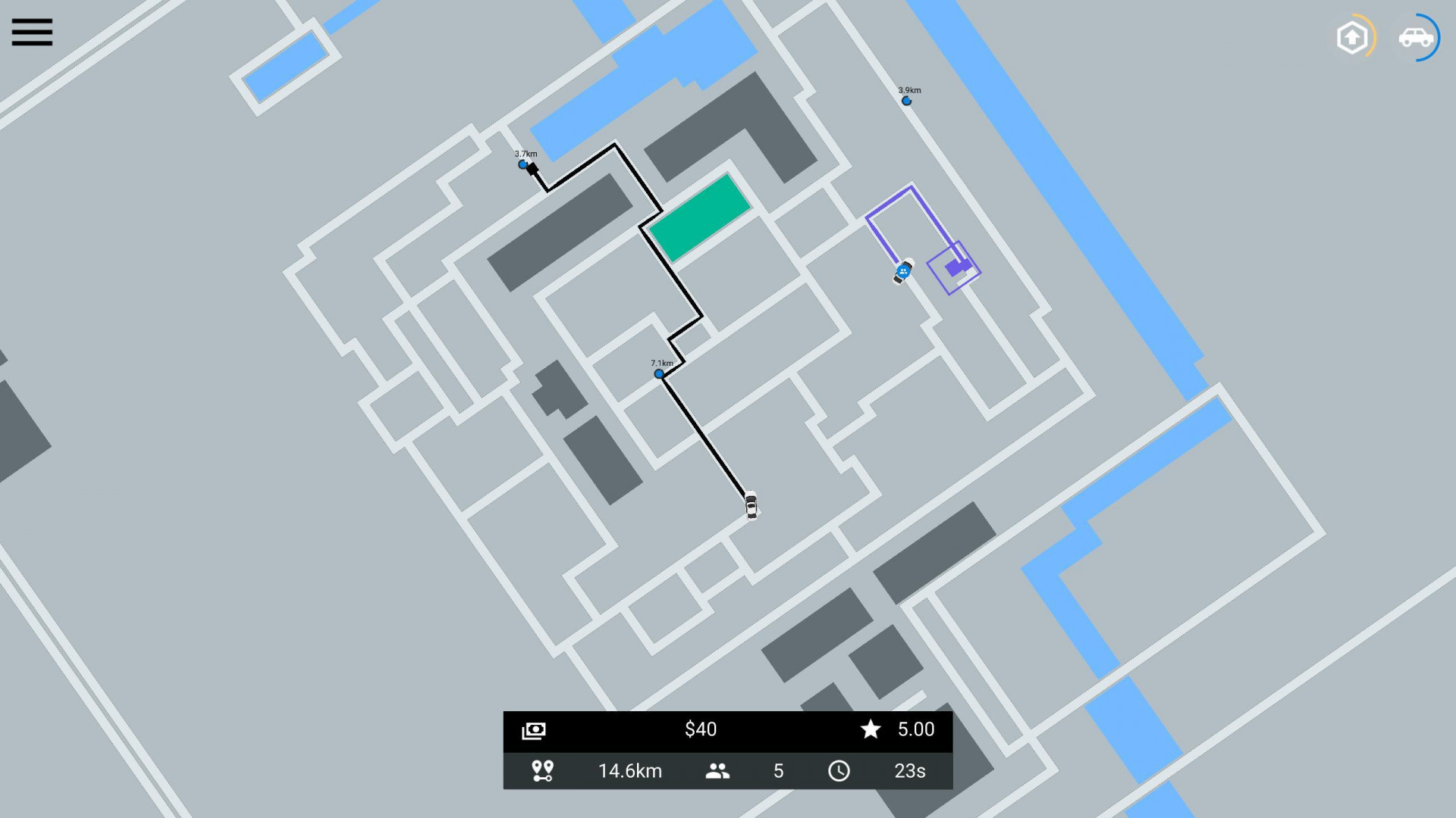 Routed: Ride Share Sim (Beta) (itch) - кадр 2