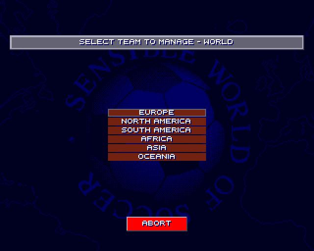 Sensible World of Soccer - кадр 1