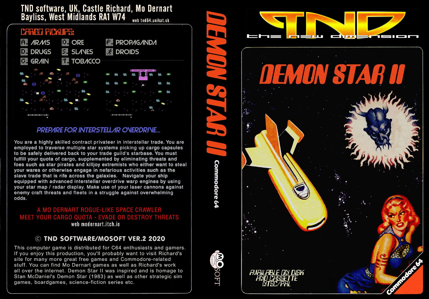 Demon Star II (v2) (C64) Commodore 64 (itch) - кадр 10