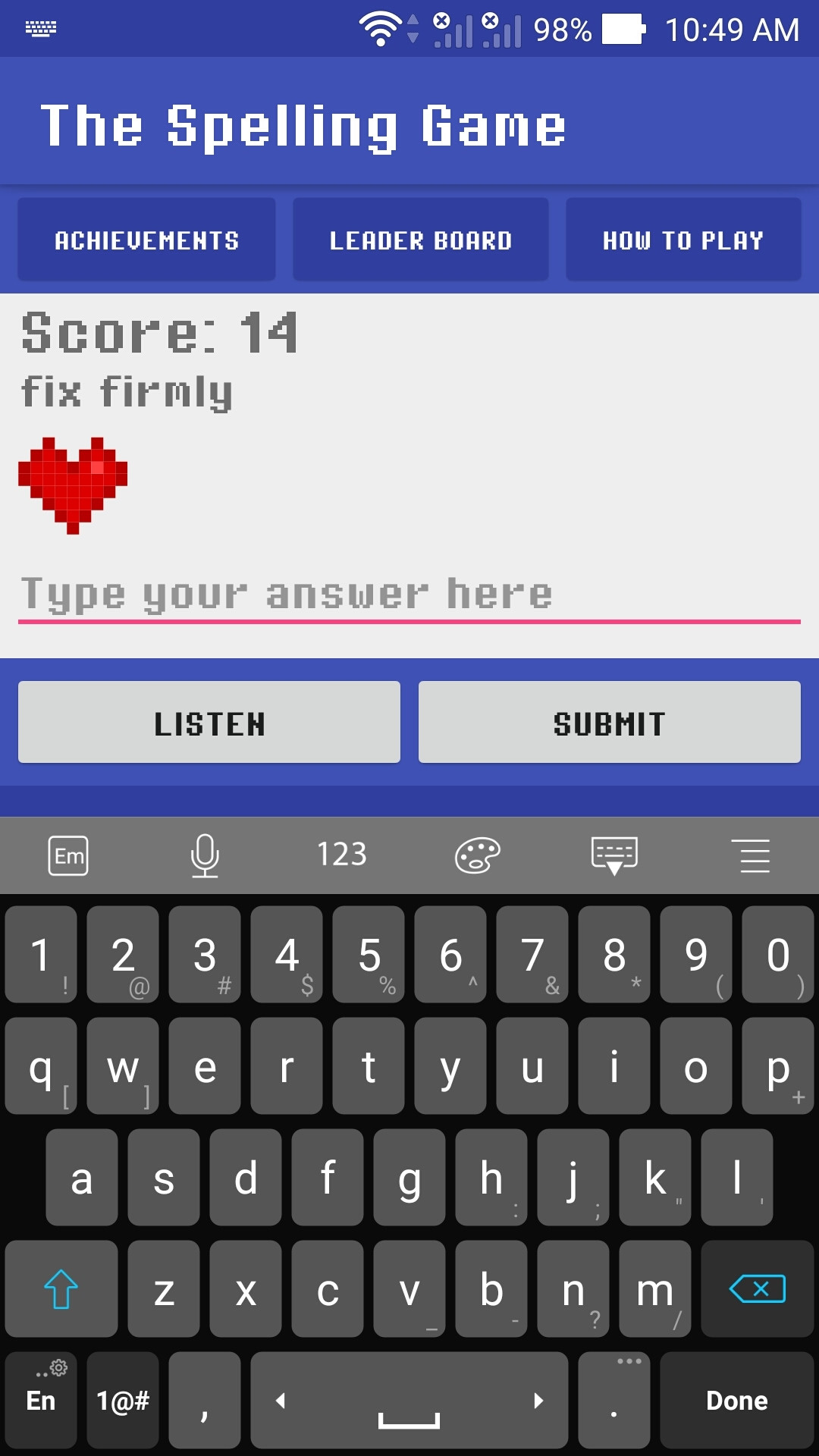 The Spelling Game (itch) - кадр 3