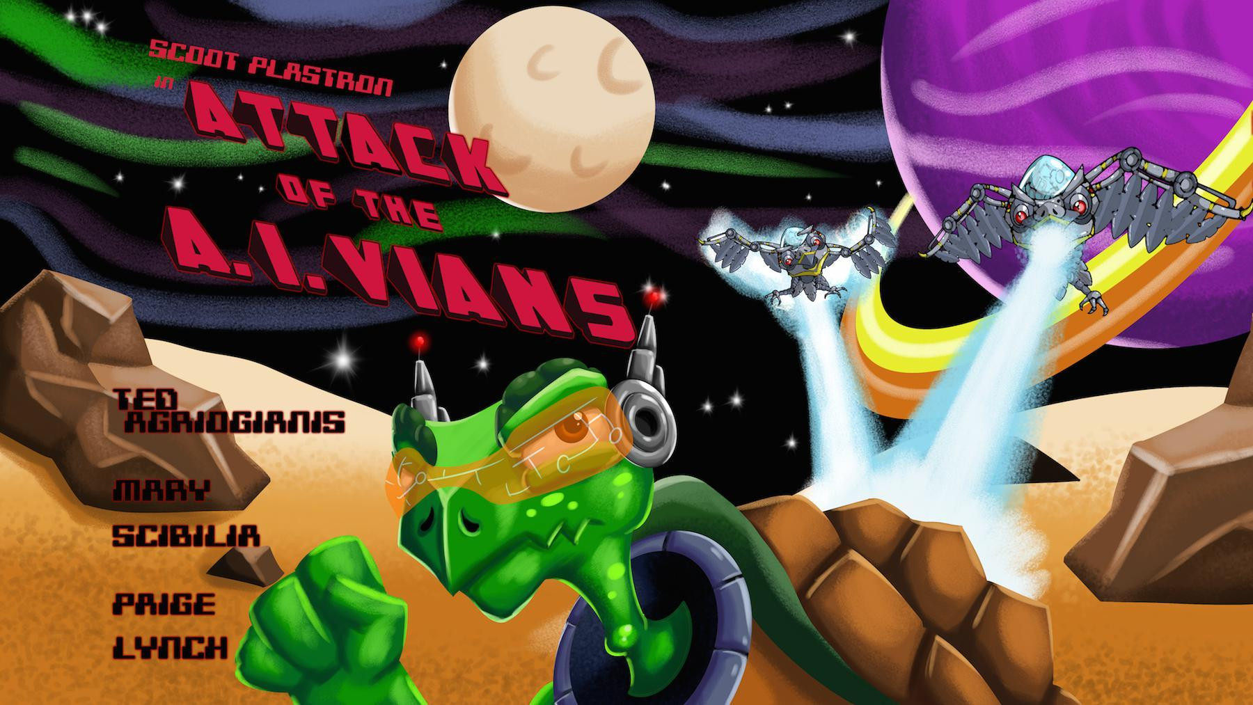 Scoot Plastron in: Attack of the A.I.-Vians (itch) - кадр 1