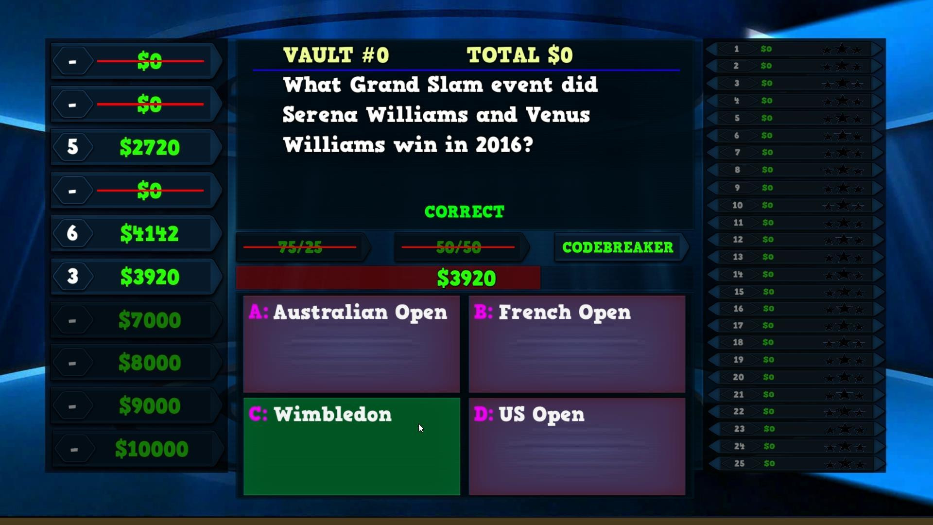 Trivia Vault: Tennis Trivia - кадр 1