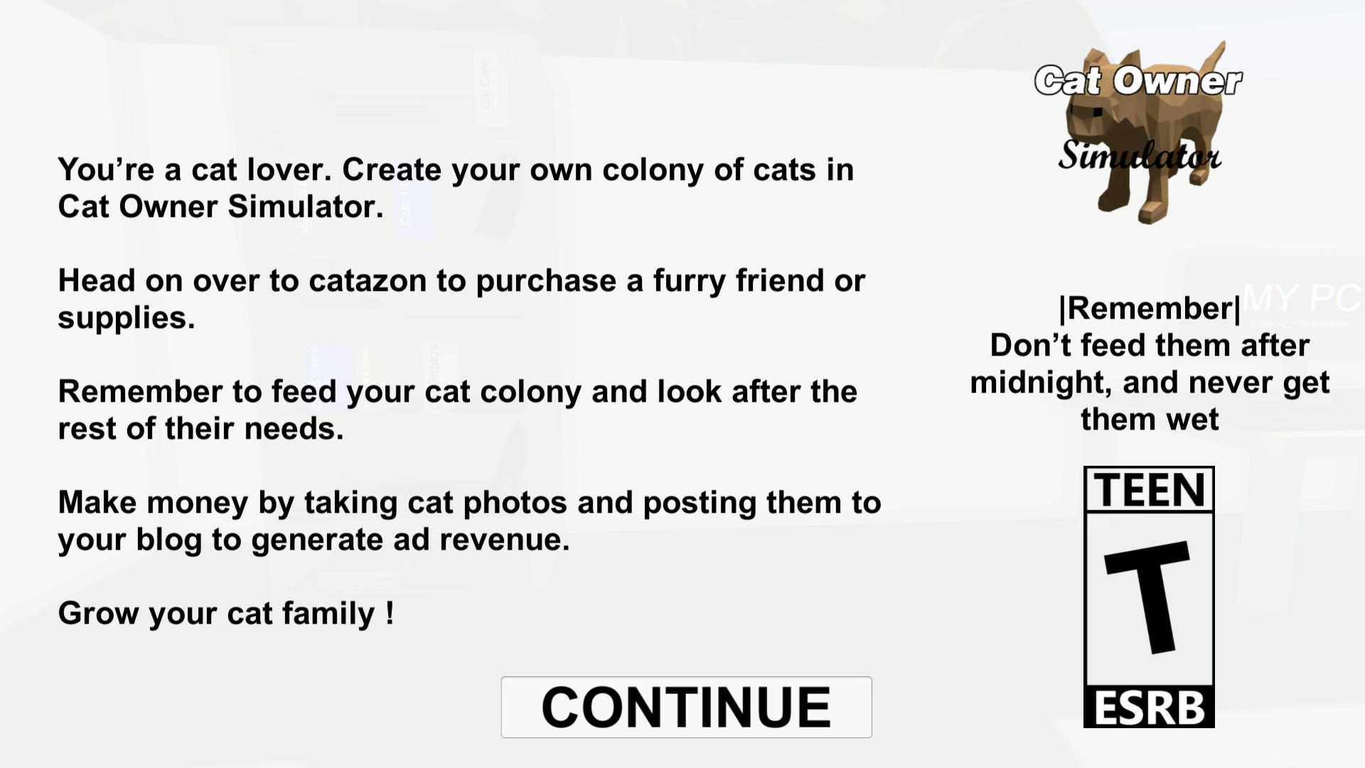 Cat Owner Simulator (itch) - кадр 3