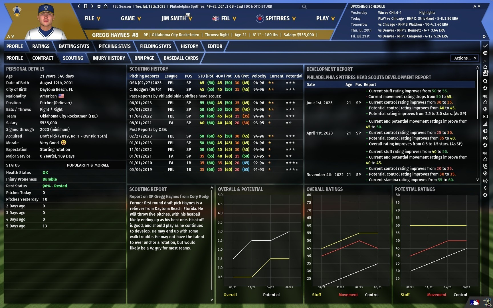 Out of the Park Baseball 19 - кадр 11