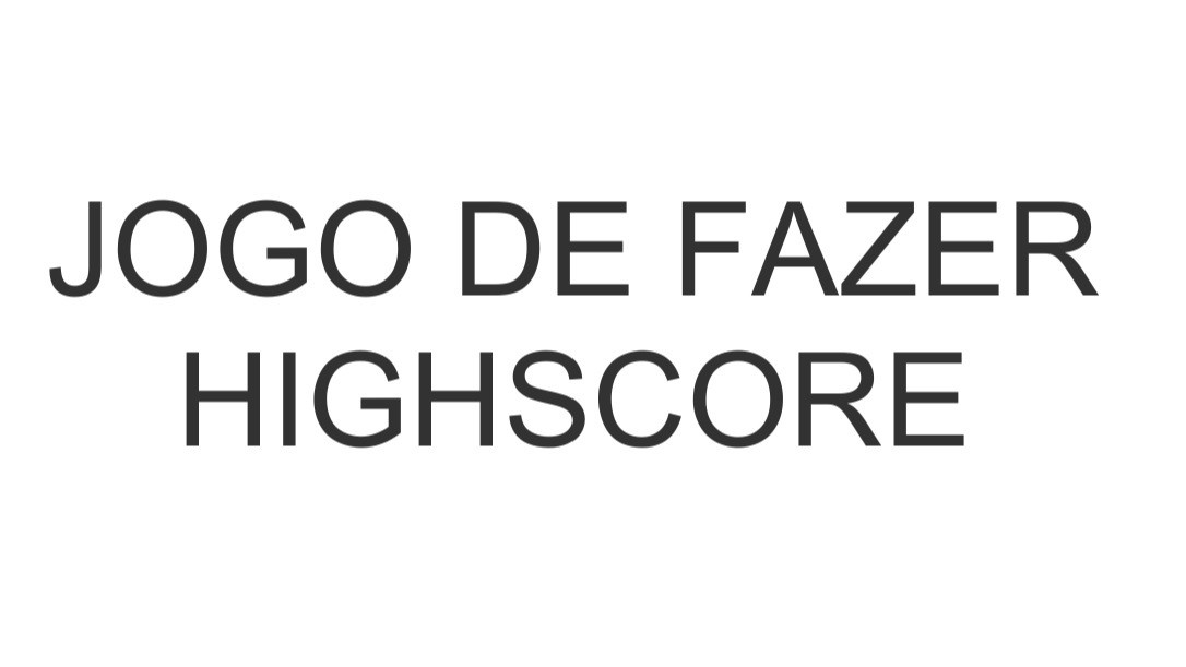 Jogo De Fazer Highscore Altamente Competitivo (itch) - кадр 1