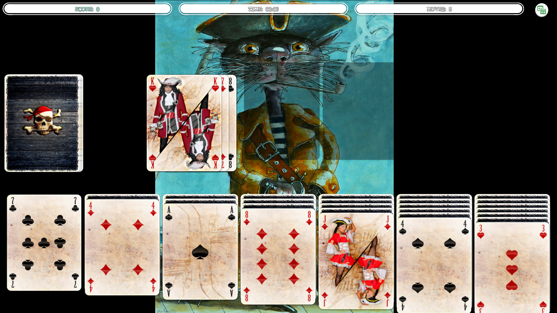 Solitaire - Cat Pirate Portrait - кадр 3