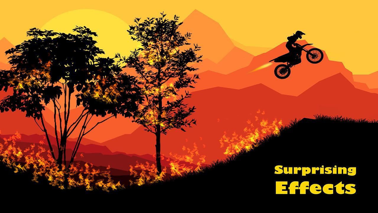 Sunset Bike Racer - 2D Motocross Racing (itch) - кадр 2