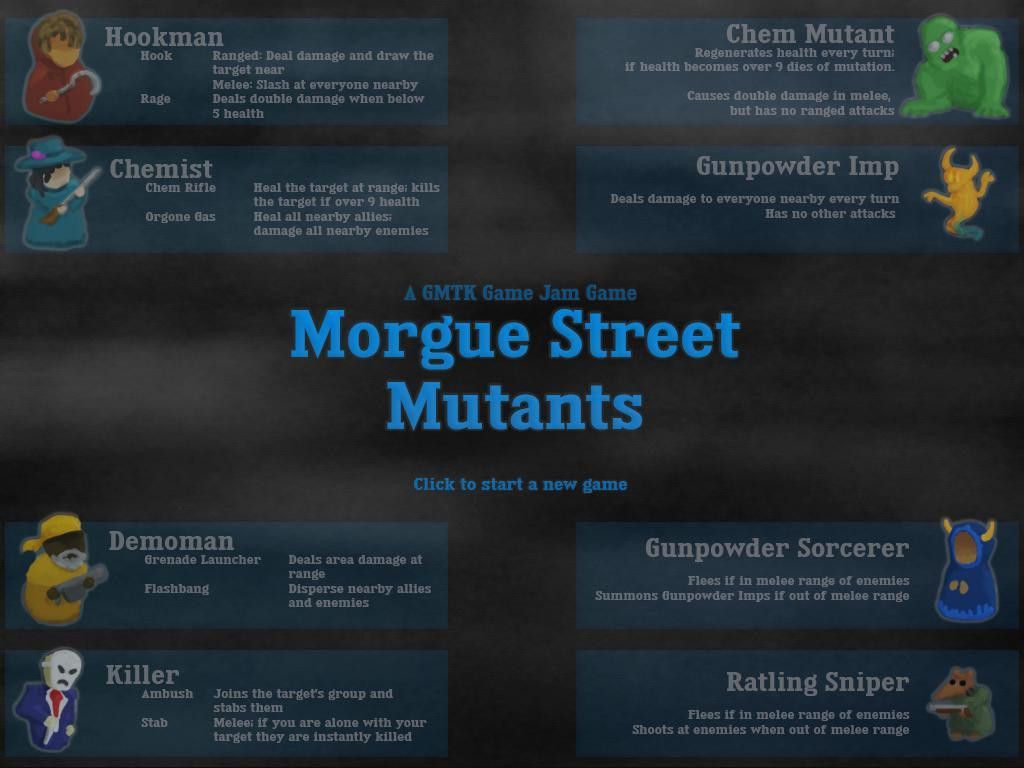 Morgue Street Mutants (itch) - кадр 1