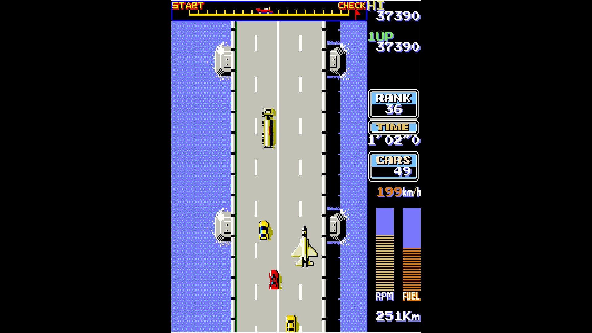 Arcade Archives ROAD FIGHTER - кадр 5