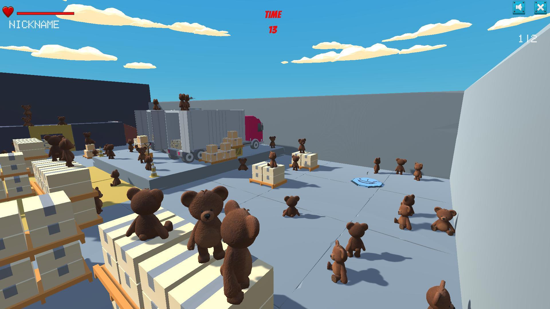 Teddy Bear Shooter Multiplayer (itch) - кадр 2