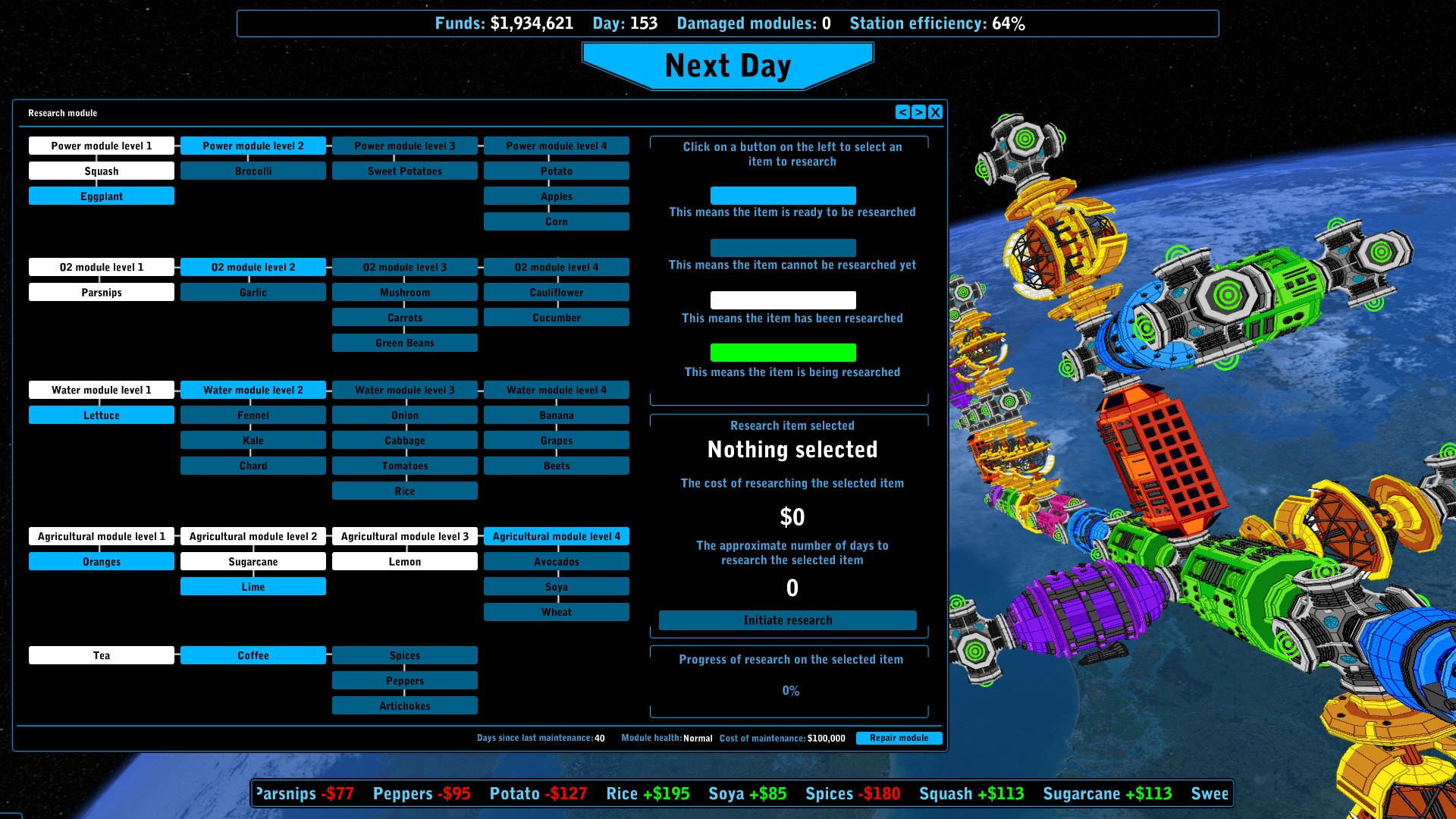 Universal Space Station Inc. - Sci Fi Economy Management Resource Simulator - кадр 3