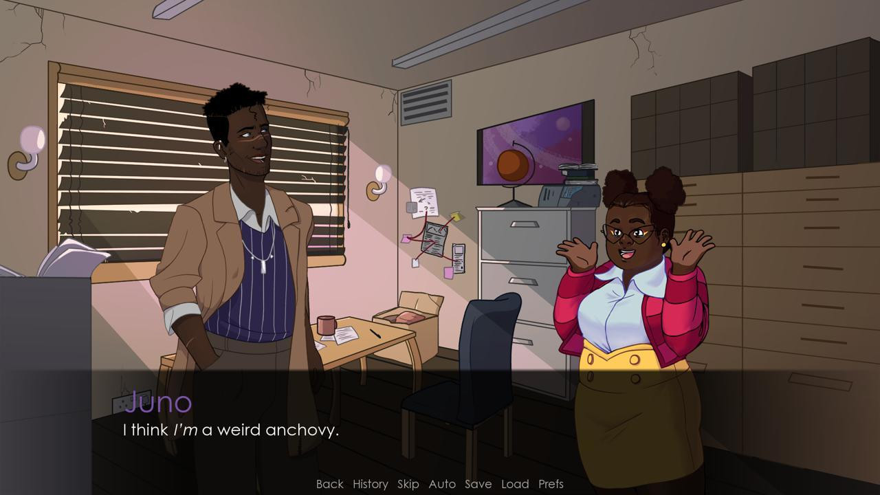 Thief of Hearts - A Juno Steel Dating Simulator (itch) - кадр 2