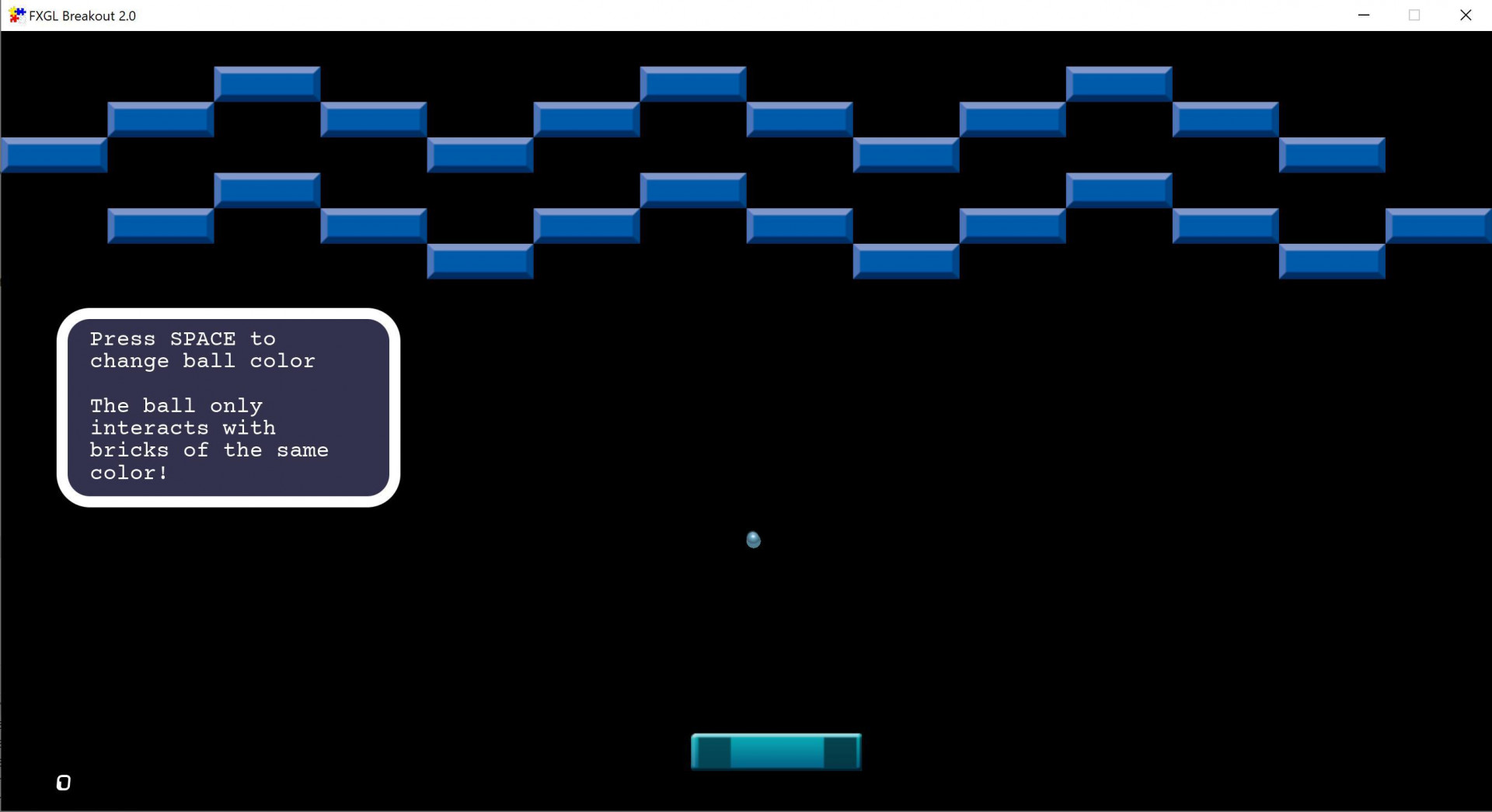 FXGL Color Breakout (itch) - кадр 1
