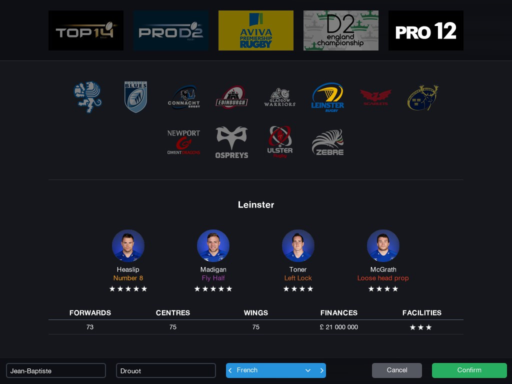 Pro Rugby Manager 2015 - кадр 15