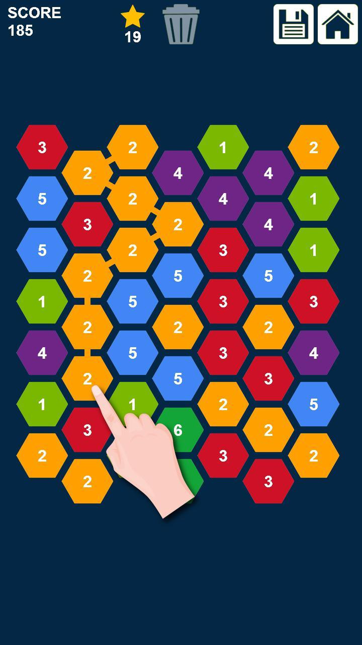 Hexagons: Connect and Merge Numbers (itch) - кадр 7