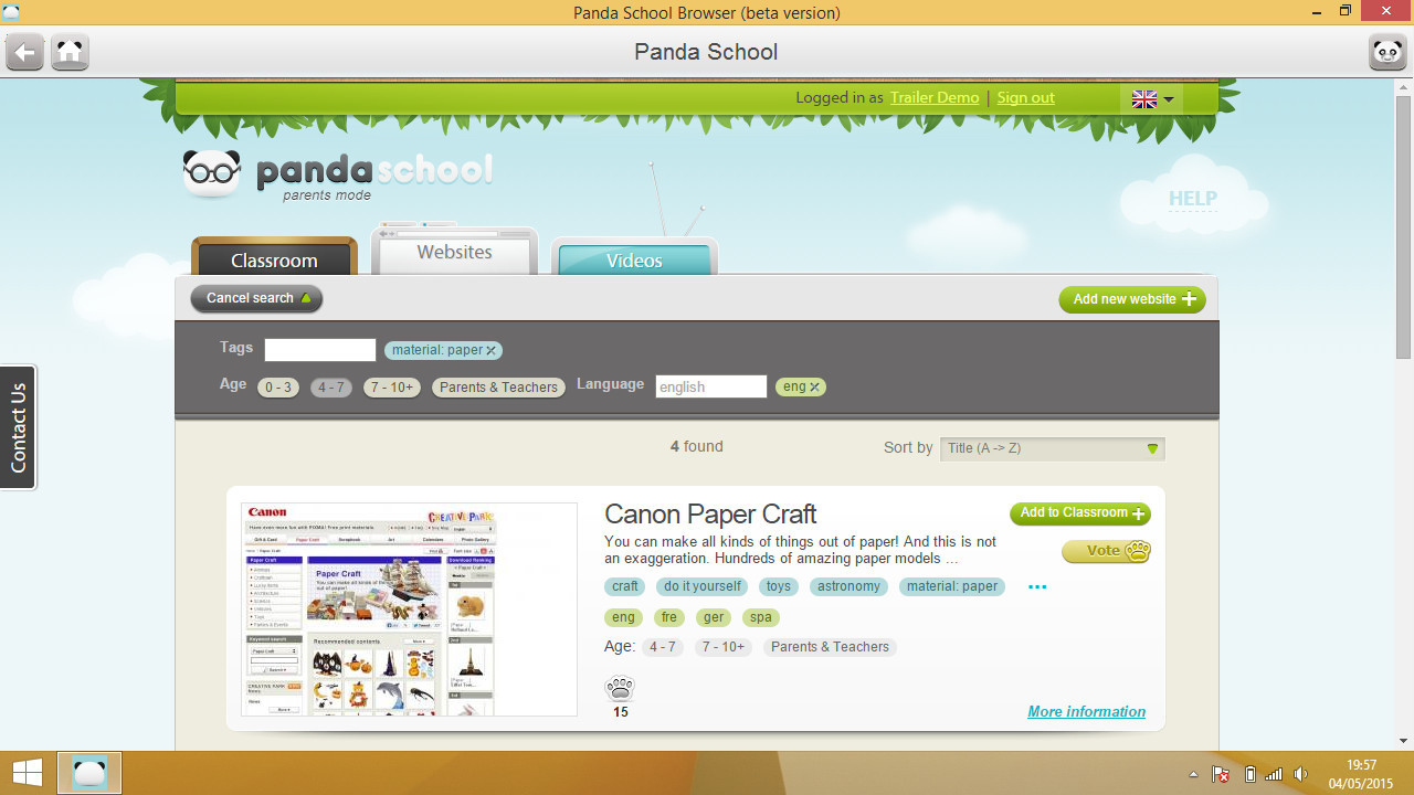 Panda School Browser - кадр 3