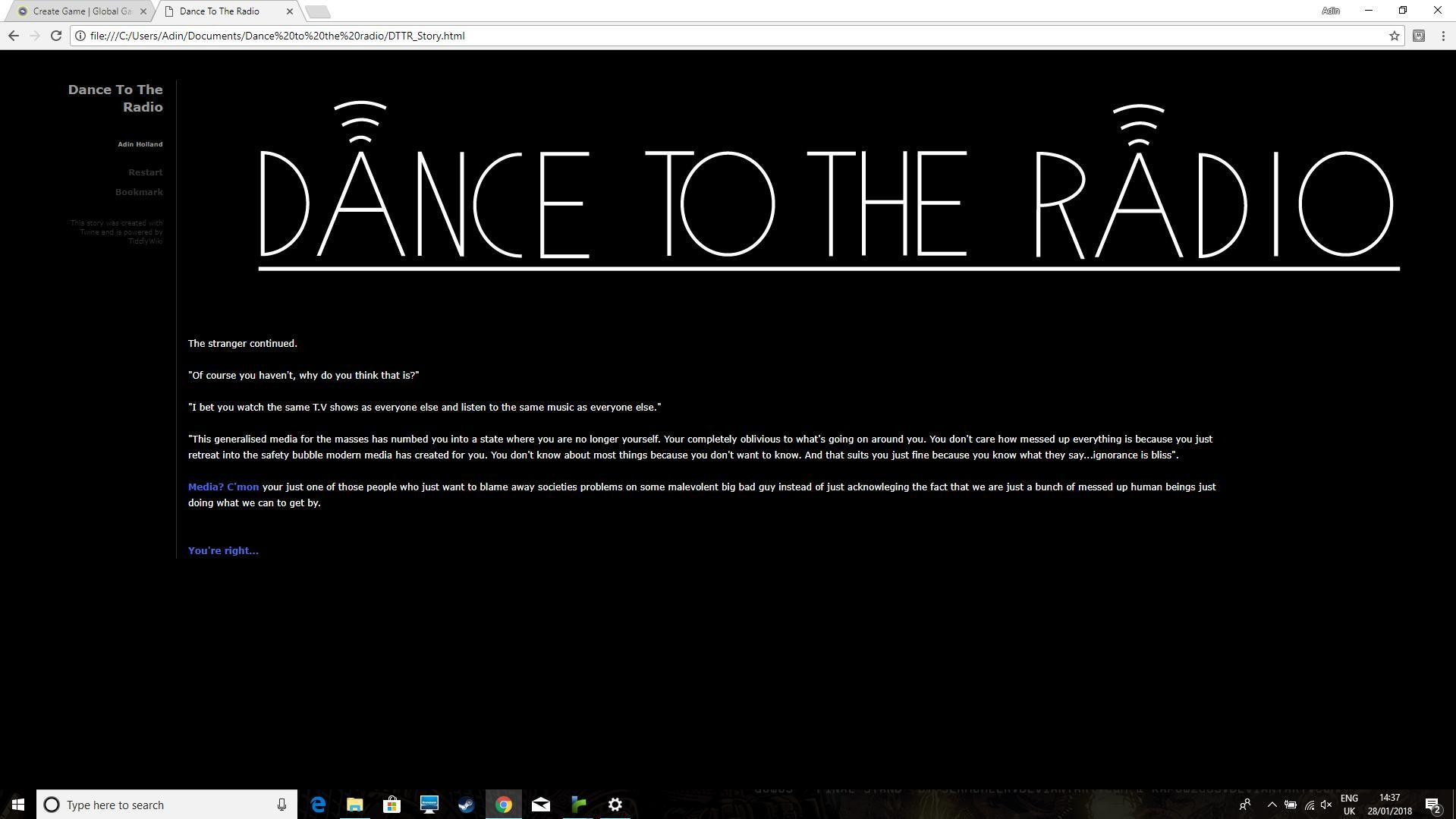 Dance To The Radio (itch) - кадр 2