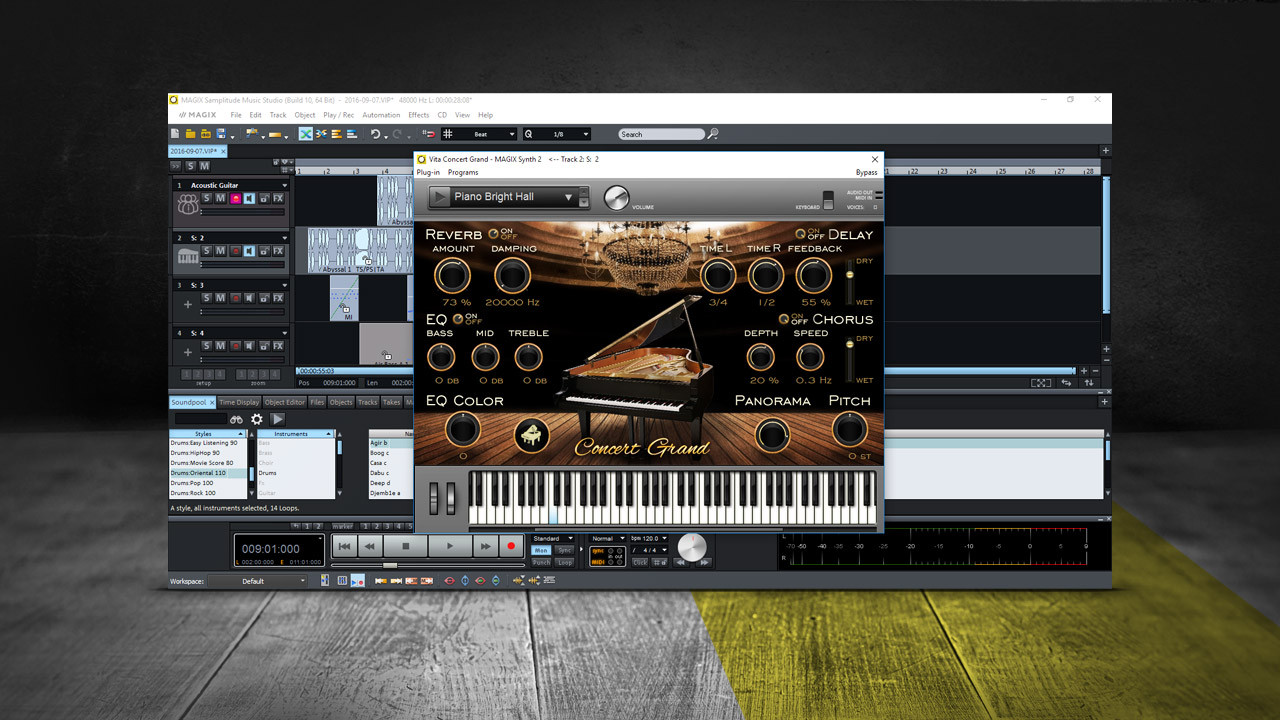Samplitude Music Studio - кадр 3