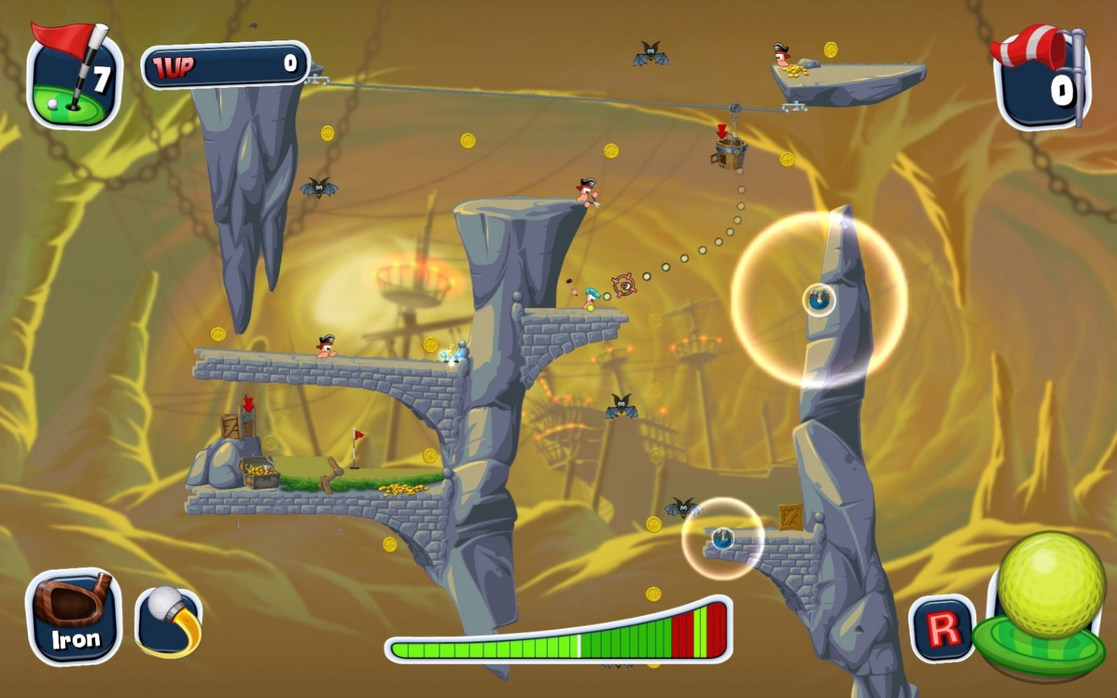 Worms Crazy Golf - кадр 13