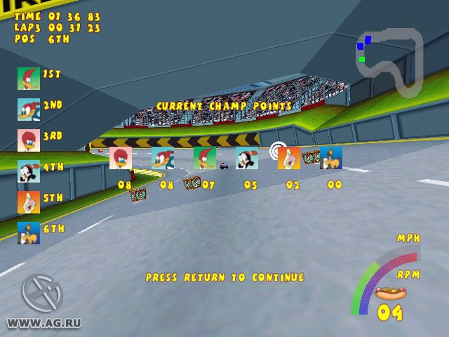 Woody Woodpecker Racing - кадр 11