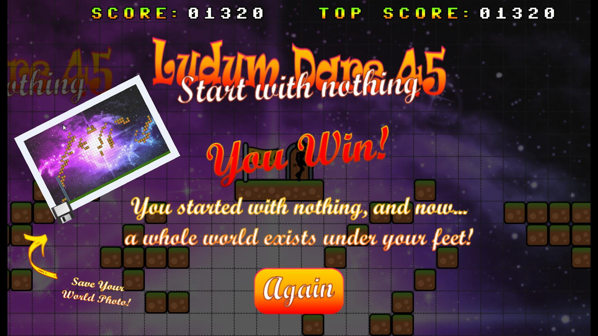 Start with nothing - LD45 (itch, fiaful) - кадр 1