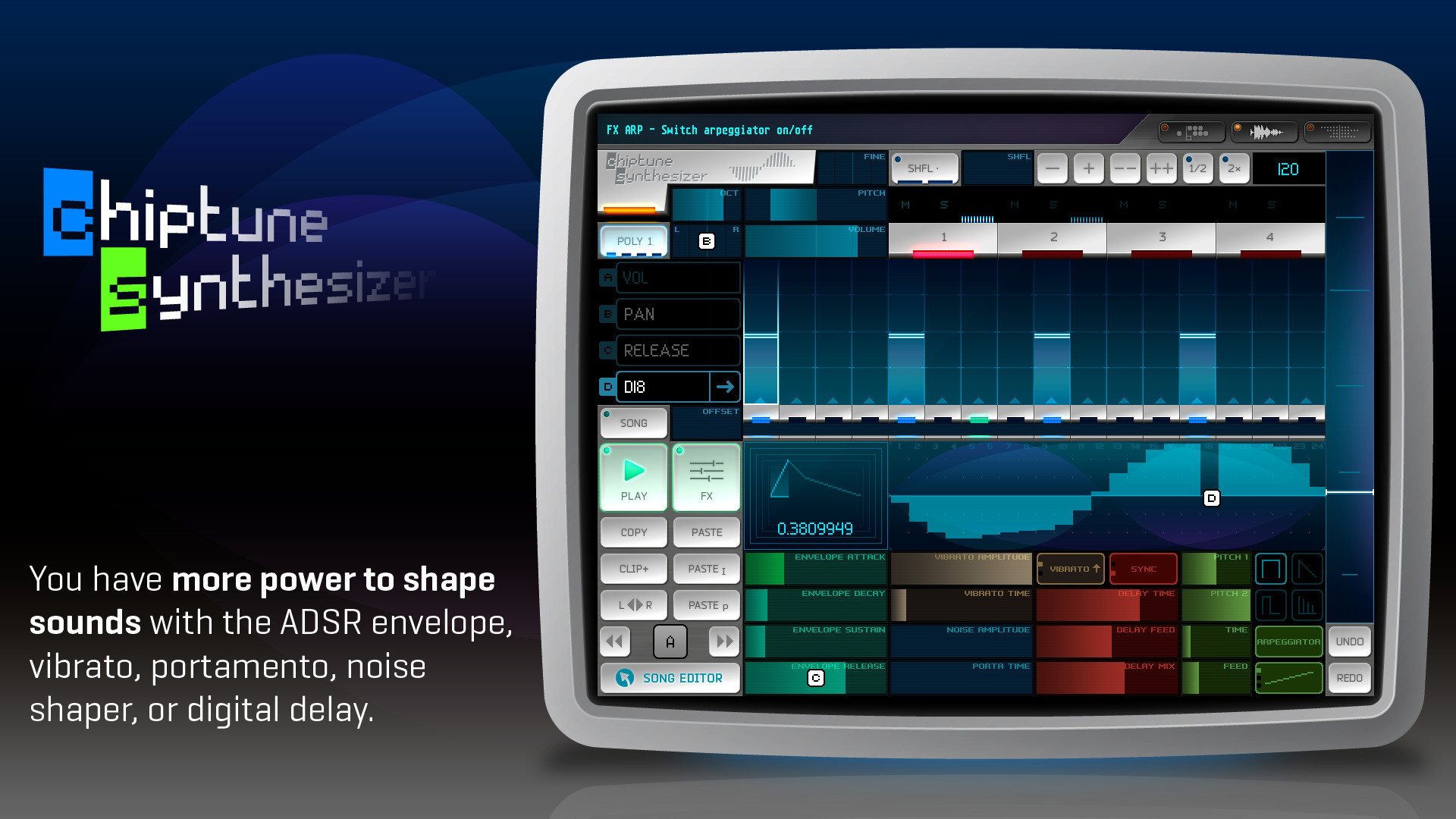 Rytmik Lite Chiptune Synthesizer - кадр 5