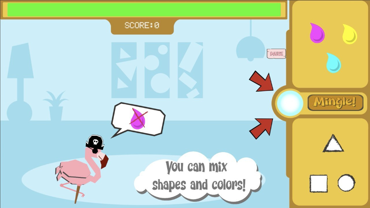 Flamingo Mingle - Not Only Games Jam King (itch) - кадр 1
