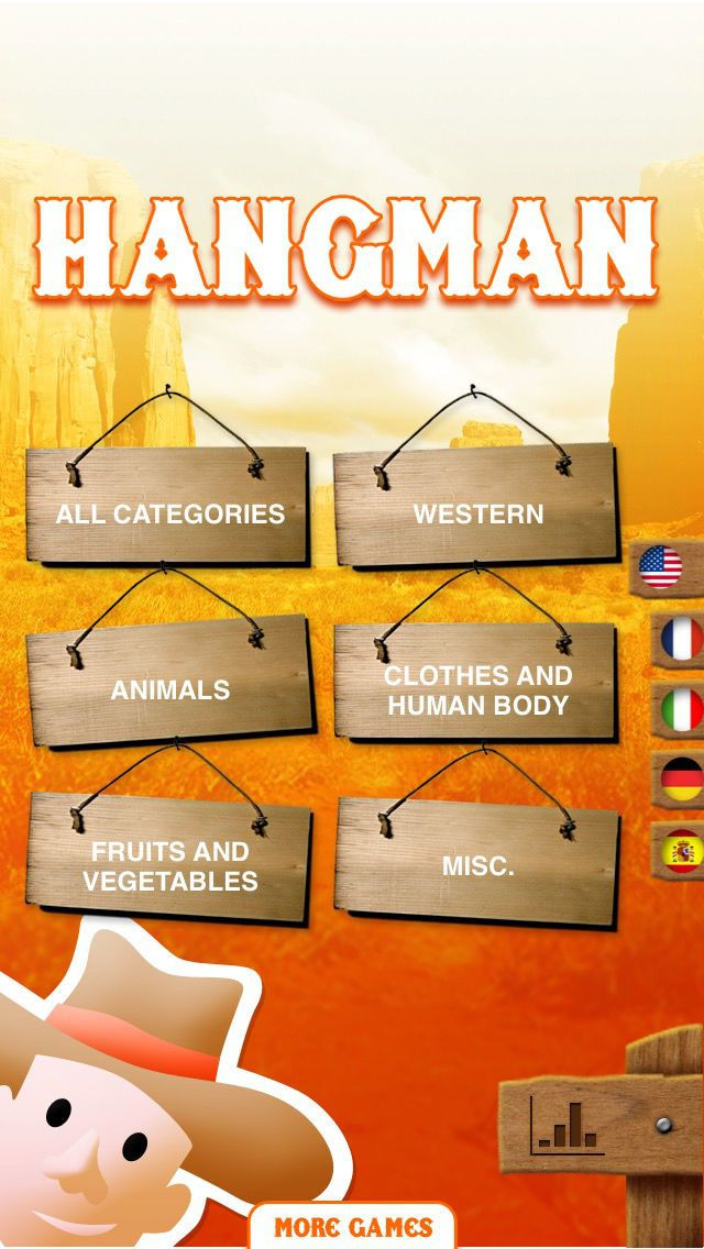 Hangman for kids - A classic Hangman game in 5 languages - кадр 3