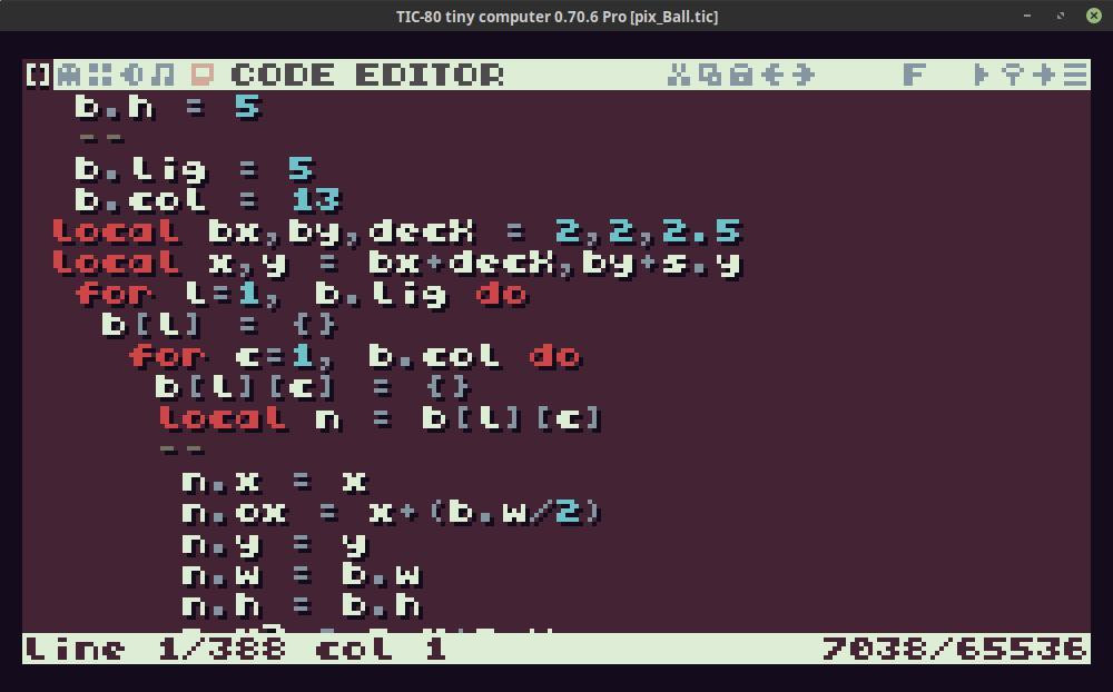 Pixel Ball - Tic80 (itch) - кадр 2