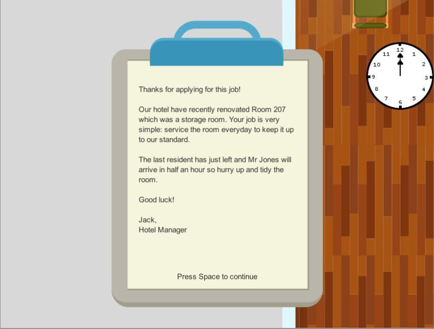 Room 207 - Ludum Dare 37 Entry (itch) - кадр 1