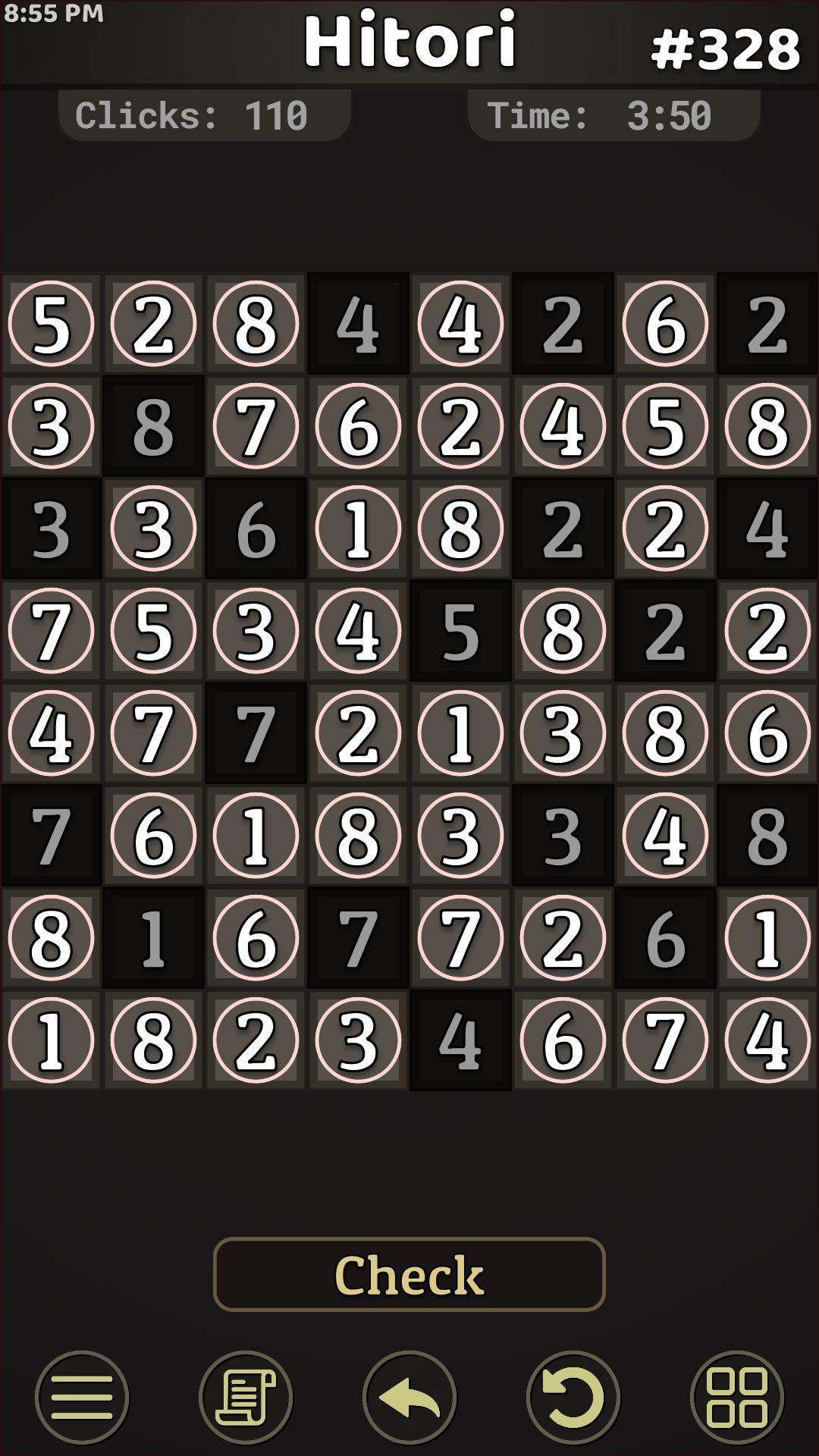 Hitori logic puzzle numbers game (itch) - кадр 2