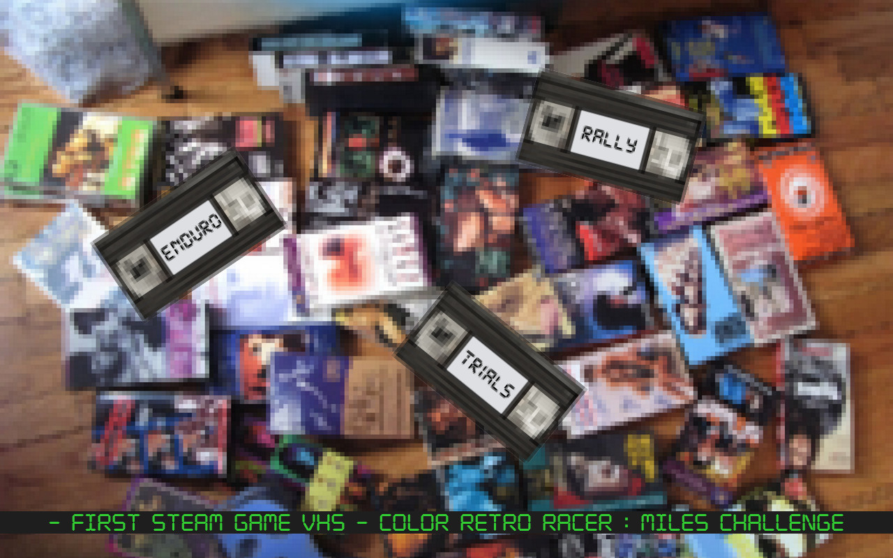 FIRST STEAM GAME VHS - COLOR RETRO RACER: MILES CHALLENGE - кадр 7