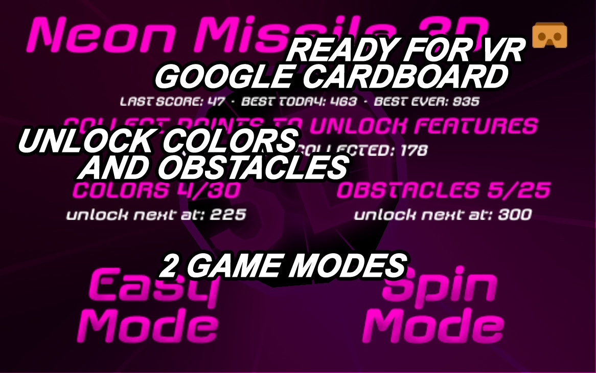 Neon Missile 3D (itch) - кадр 3