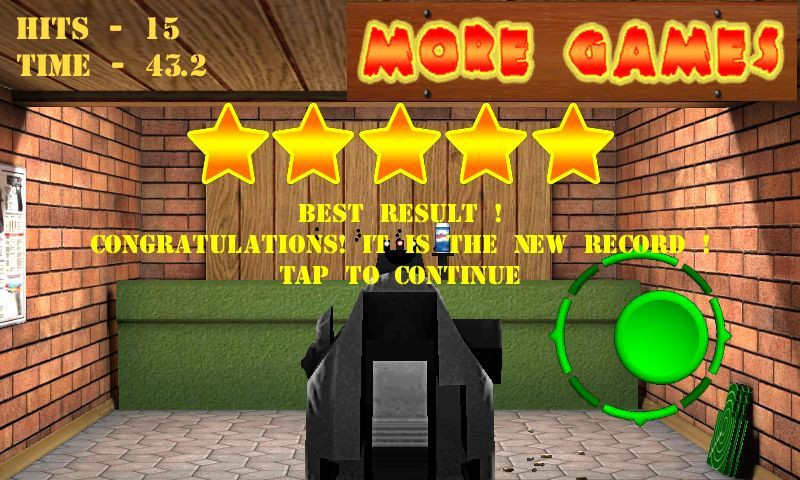 Pistol shooting at the target. Weapon simulator. (itch) - кадр 4