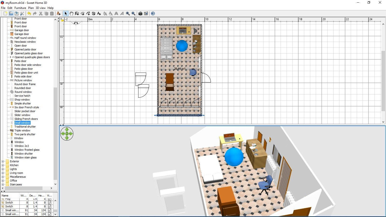 My-room(sweet-home3D) (itch) - кадр 1