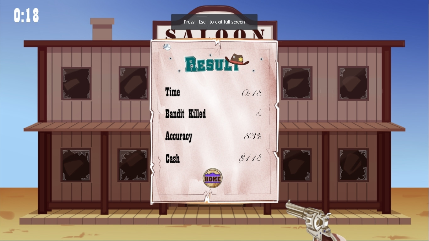 Old West Shootout (itch) - кадр 2