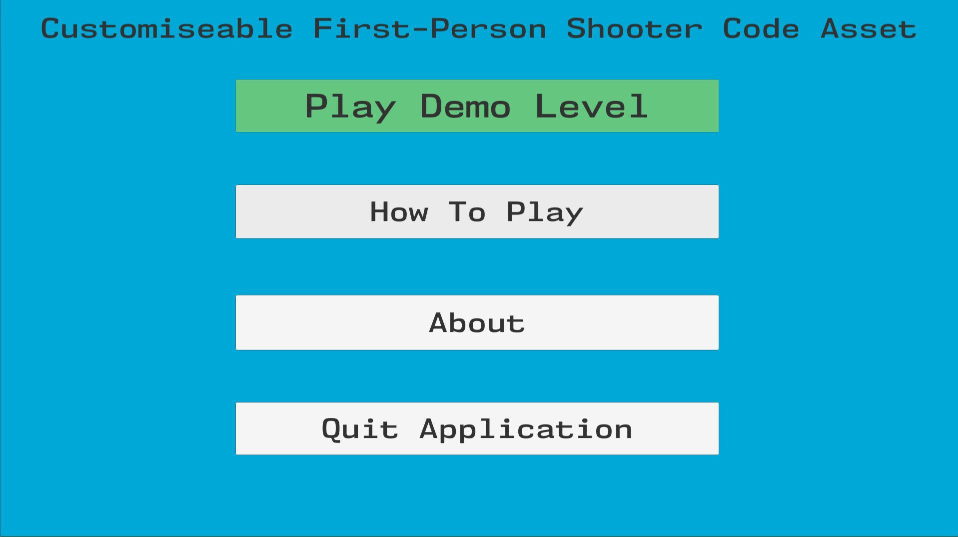 FPS Weapon Controller Demo Level (itch) - кадр 3