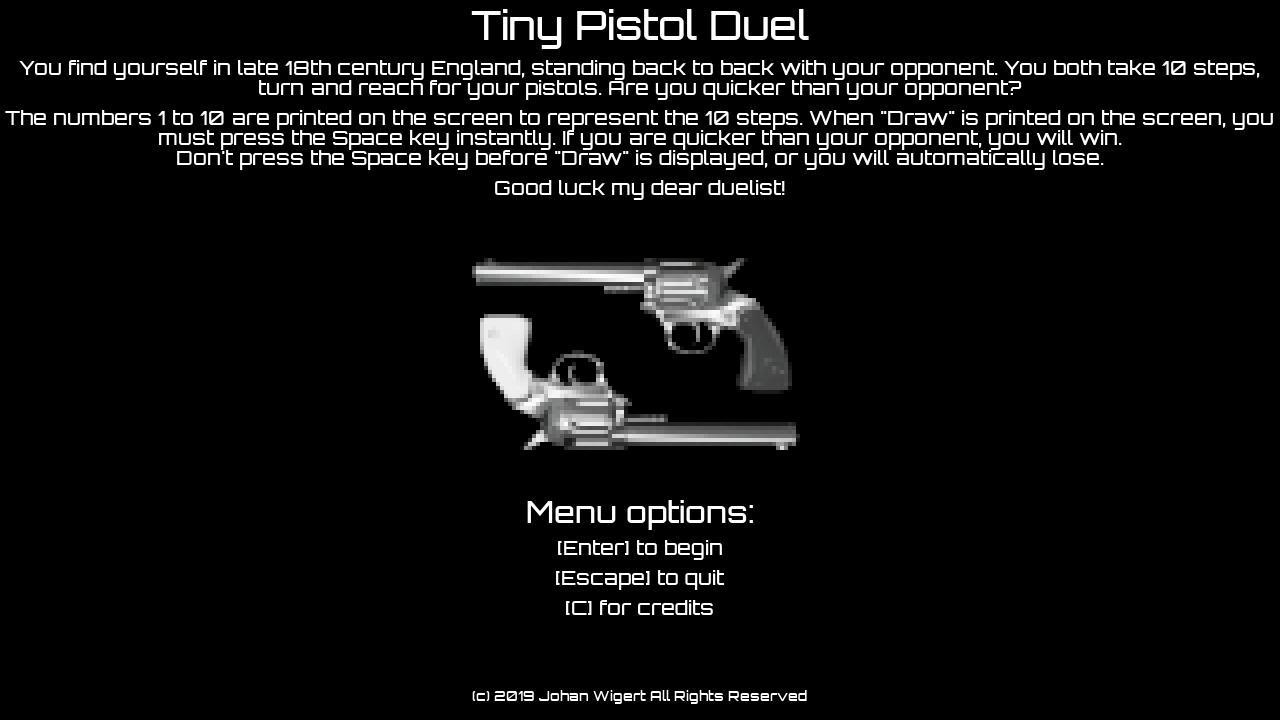 Tiny Pistol Duel (itch) - кадр 3