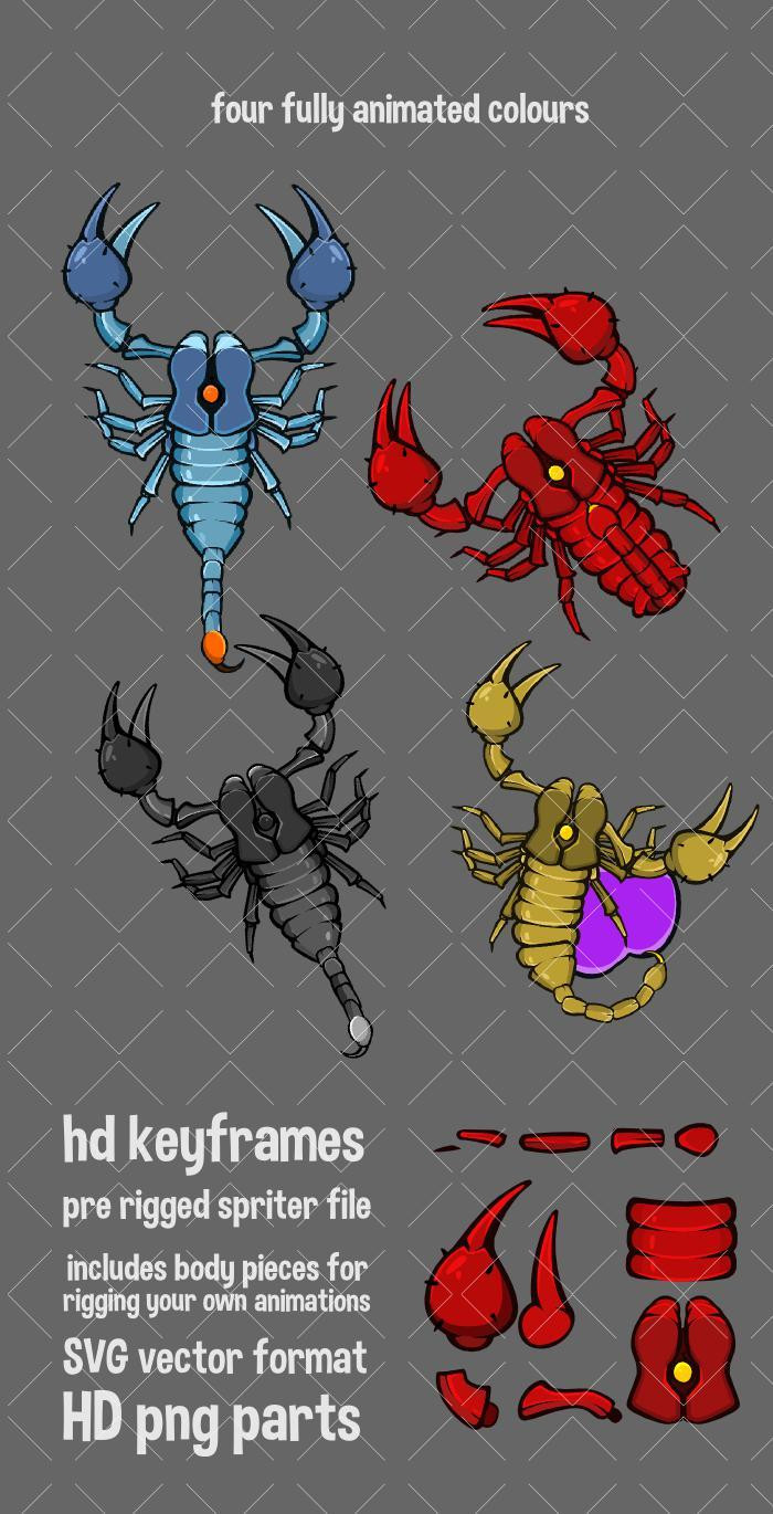 Top down scorpion (itch) - кадр 1
