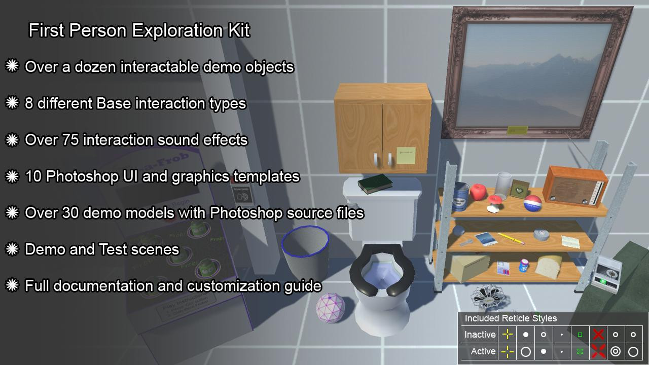 First Person Exploration Kit Demo (itch) - кадр 2