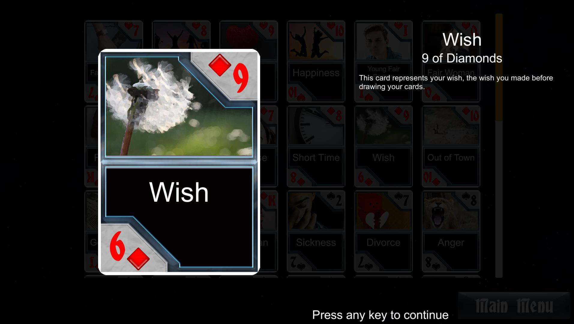 Madam Ida's Fortune Telling Playing Cards (itch) - кадр 2