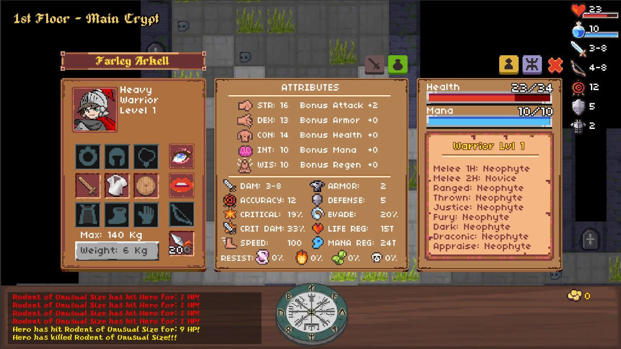 Paper Dungeons Crawler Demo (itch) - кадр 2