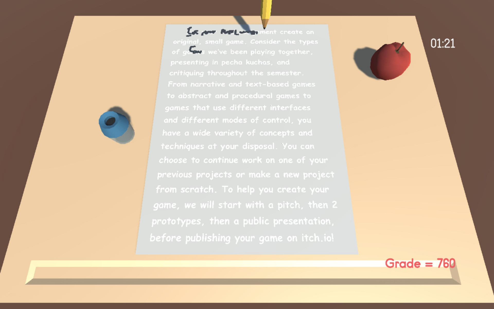Essay Simulator (itch) - кадр 1
