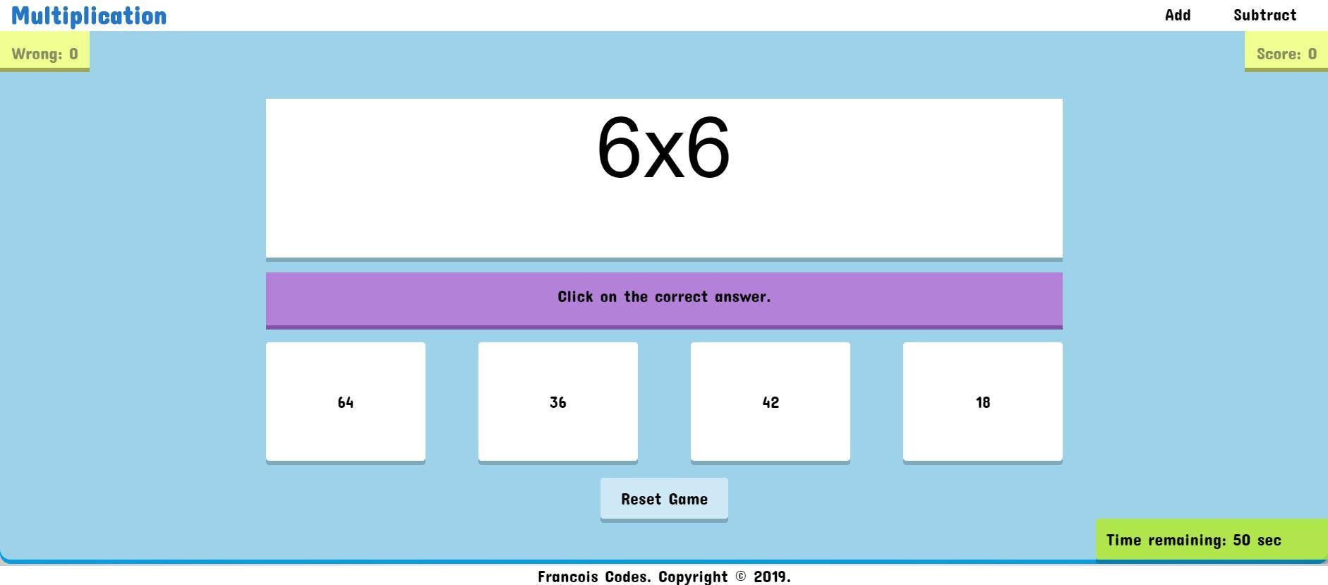 Math Game (itch) (FrancoisCoding) - кадр 3