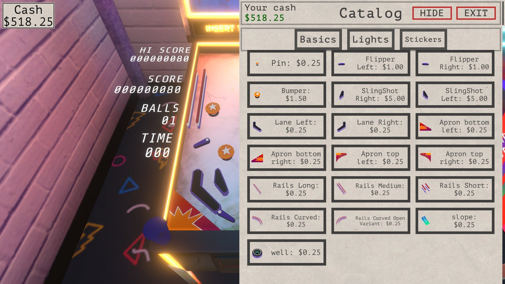 Empty Pinball - LD45 (itch, BluShine) - кадр 2
